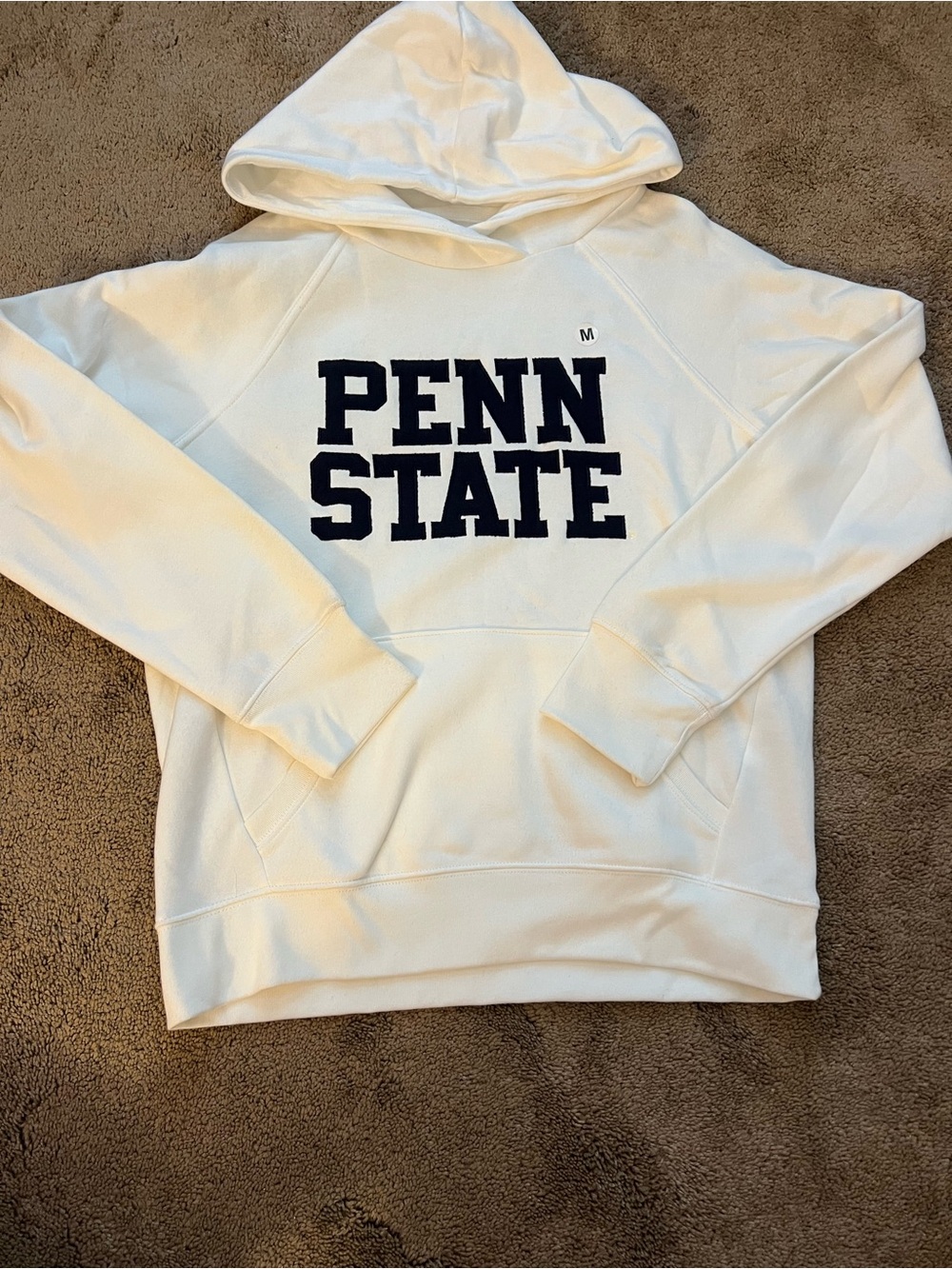 Penn State Sweatshirt - White with Navy Logo